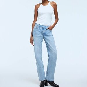 Madewell Sky Blue Straight Leg Jeans